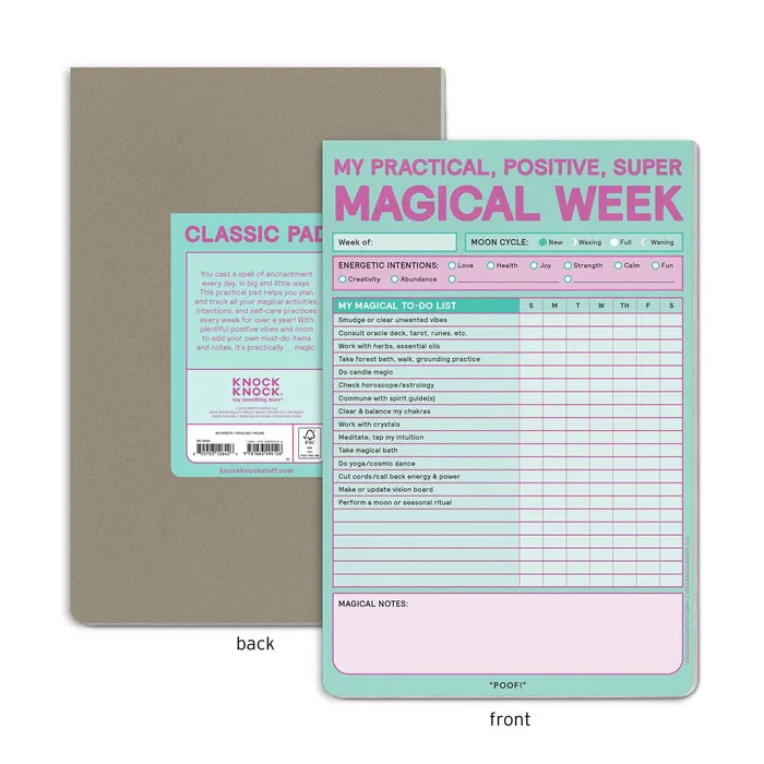 Earrings Knock Knock Magical Week Pad Pastel Version