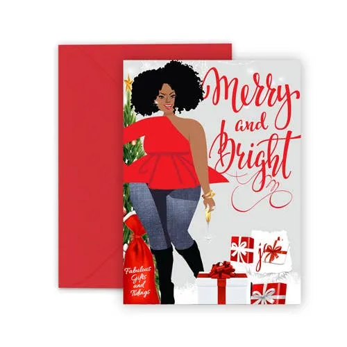Paper Rehab Earrings Merry And Bright Card Holiday Card