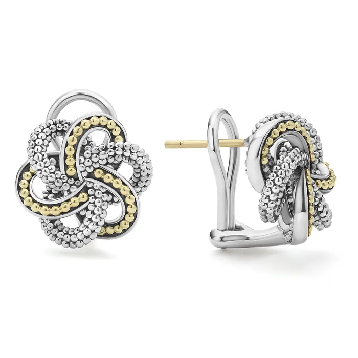 Love Knot TwoTone Love Knot Earrings LAGOS Earrings