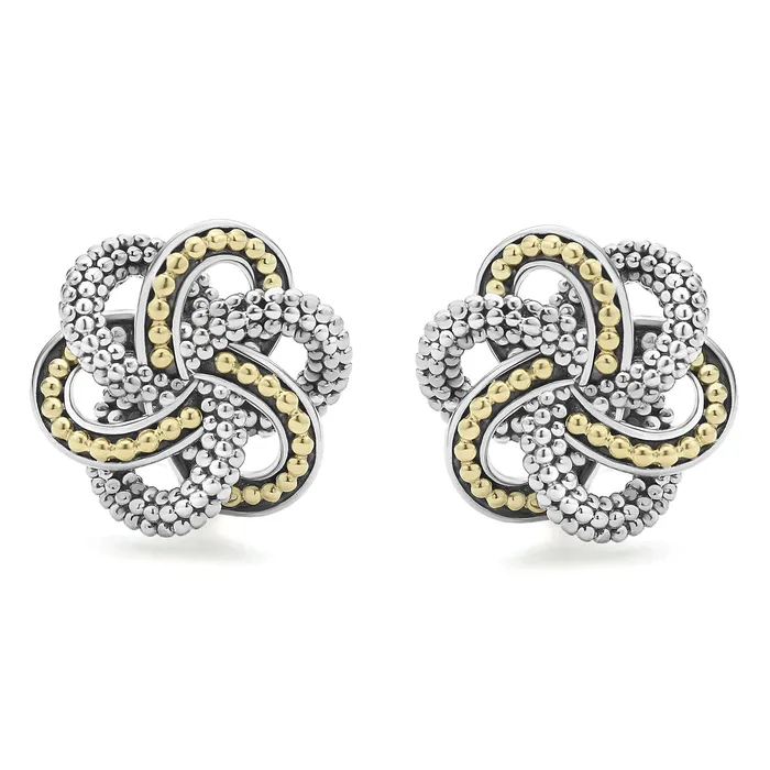 Love Knot TwoTone Love Knot Earrings LAGOS Earrings