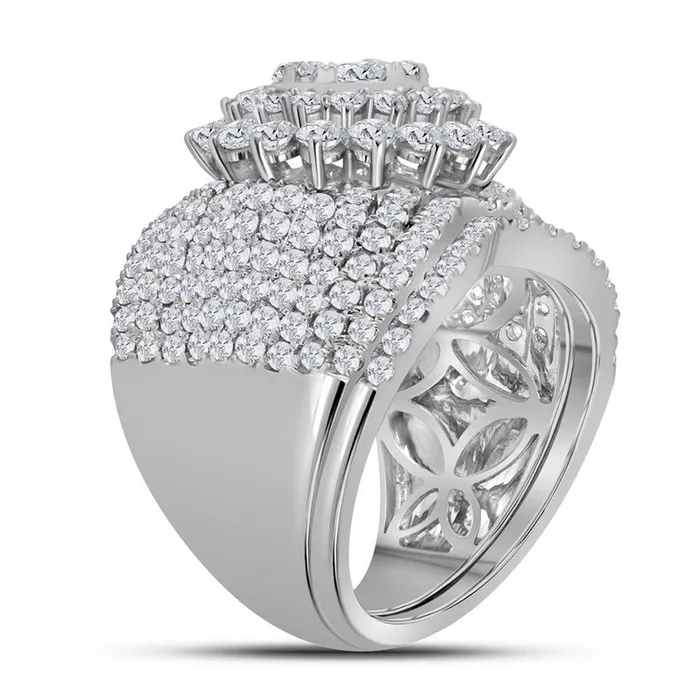14k White Gold Round Diamond Bridal Wedding Ring Set 334 Cttw gndatlanta Rings 14k White Gold Round Diamond Bridal Wedding Ring Set 334 Cttw gndatlanta Rings