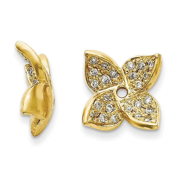 Earrings goldiaca 14k Diamond Earring Jacket