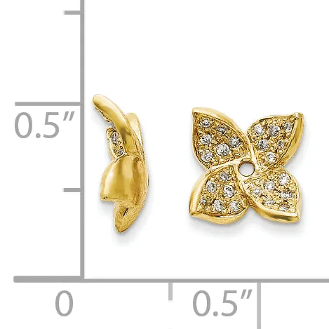 Earrings goldiaca 14k Diamond Earring Jacket