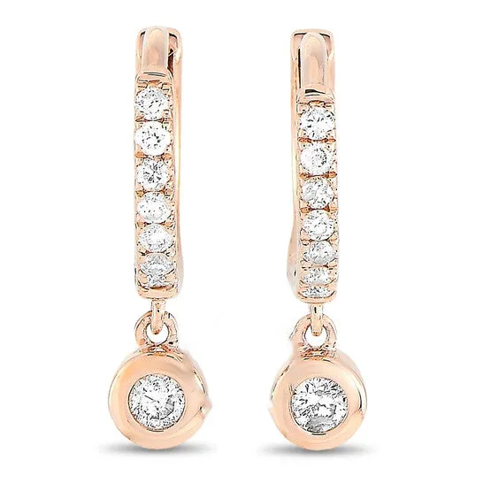 Earrings JMS always Original LB Exclusive 14K Rose Gold 015 ct Diamond Earrings Earrings JMS always Original LB Exclusive 14K Rose Gold 015 ct Diamond Earrings