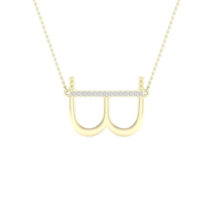 gndatlanta Necklaces 10k Yellow Gold Round Diamond Initial B Letter Necklace 120 Cttw gndatlanta Necklaces 10k Yellow Gold Round Diamond Initial B Letter Necklace 120 Cttw