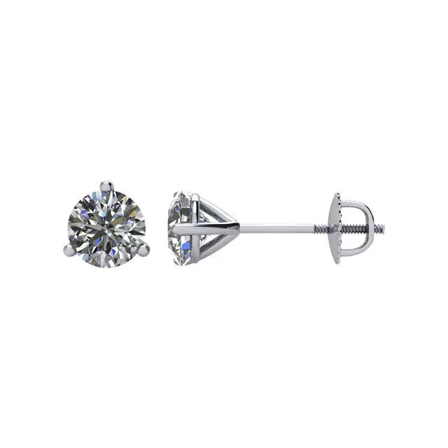 Goldia 34 CTW Diamond Threaded Post Earrings in 14kt White Gold Earrings Goldia 34 CTW Diamond Threaded Post Earrings in 14kt White Gold Earrings