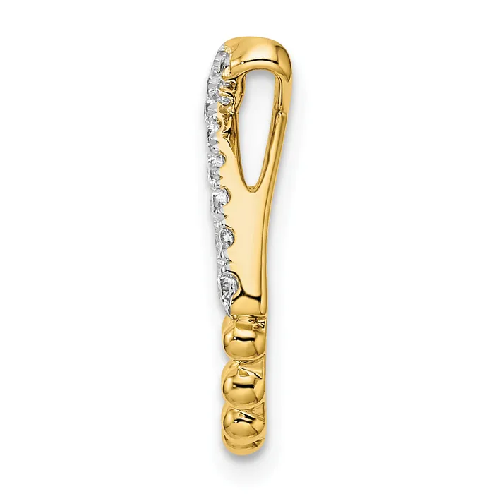 Goldia PreStyled Sets 14k Yellow Gold Lab Grown Diamond VSSI G Teardrop Pendant