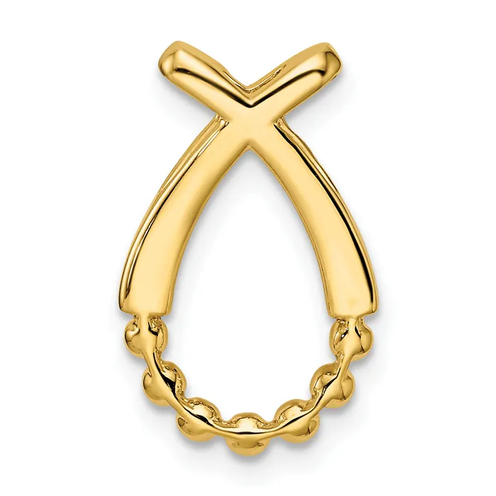 Goldia PreStyled Sets 14k Yellow Gold Lab Grown Diamond VSSI G Teardrop Pendant
