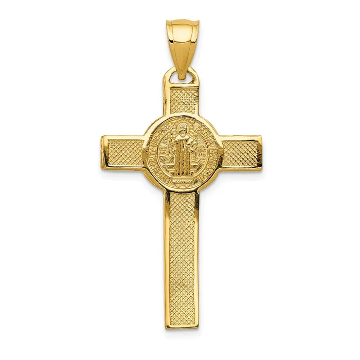 Goldia PreStyled Sets 14k Yellow Gold San Benito 2Sided Crucifix Pendant