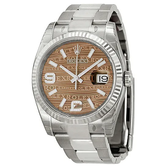 JMS always Bracelets Original Rolex Oyster Perpetual 36 mm Bronze Wave Dial Stainless Steel Bracelet Automatic Unisex Watch 116234BRWJSDAO JMS always Bracelets Original Rolex Oyster Perpetual 36 mm Bronze Wave Dial Stainless Steel Bracelet Automatic Unisex Watch 116234BRWJSDAO