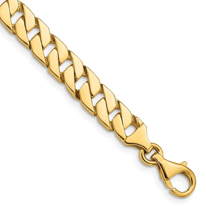 MDS Necklaces Solid 14K Yellow Gold 24 inch 74mm Hand Polished Fancy Link with Fancy Lobster Clasp Chain Necklace MDS Necklaces Solid 14K Yellow Gold 24 inch 74mm Hand Polished Fancy Link with Fancy Lobster Clasp Chain Necklace