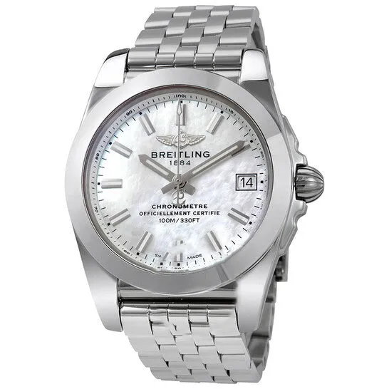 Necklaces JMS always Original Breitling Galactic 36 Mother of Pearl Dial Stainless Steel Unisex Watch W7433012A779SS Necklaces JMS always Original Breitling Galactic 36 Mother of Pearl Dial Stainless Steel Unisex Watch W7433012A779SS