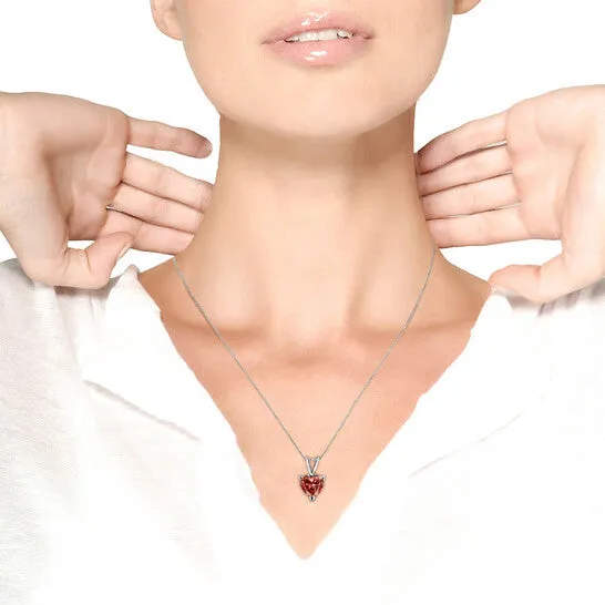 Necklaces JMS always Original IGI Certified 14K White Gold Martini Set 100 Cttw Lab Grown Pink Heart Diamond Solitaire 18 Pendant Necklace Pink Color SI2 Clarity Necklaces JMS always Original IGI Certified 14K White Gold Martini Set 100 Cttw Lab Grown Pink Heart Diamond Solitaire 18 Pendant Necklace Pink Color SI2 Clarity