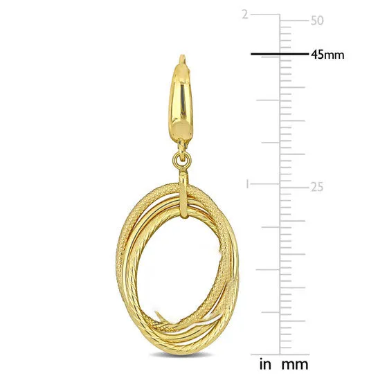 Original AMOUR Open Triple Oval Hanging Earrings On Leverback In 10K Yellow Gold JMS always Earrings Original AMOUR Open Triple Oval Hanging Earrings On Leverback In 10K Yellow Gold JMS always Earrings