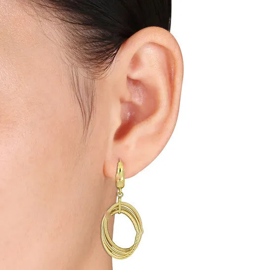 Original AMOUR Open Triple Oval Hanging Earrings On Leverback In 10K Yellow Gold JMS always Earrings Original AMOUR Open Triple Oval Hanging Earrings On Leverback In 10K Yellow Gold JMS always Earrings