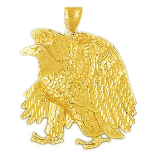 PreStyled Sets Goldia 14K Gold 40MM Proud Eagle Pendant