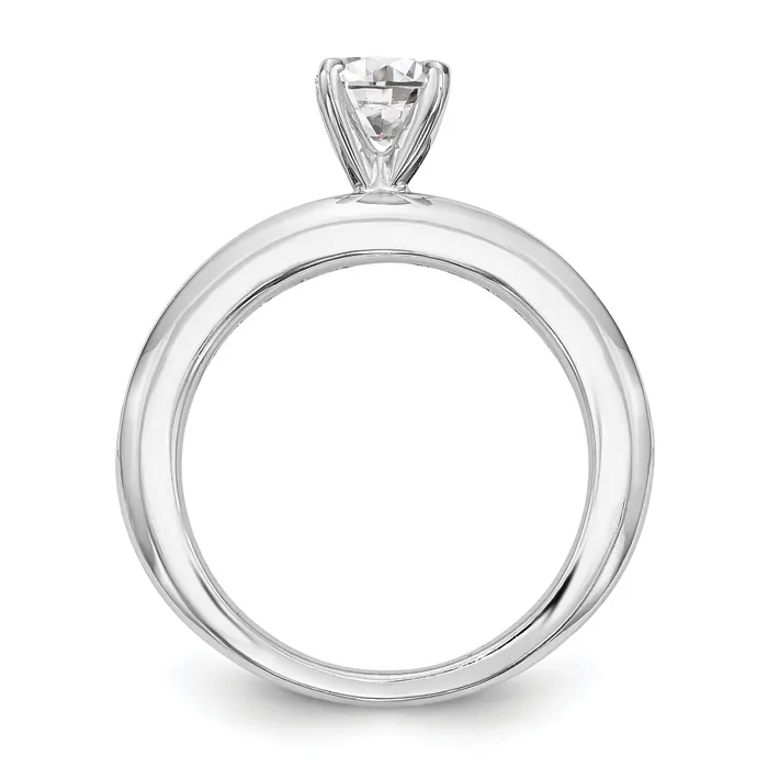 Rings 14K White Gold Lab Grown Diamond VSSI G Engagement Ring Goldia