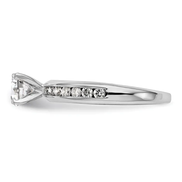 Rings 14K White Gold Lab Grown Diamond VSSI G Engagement Ring Goldia