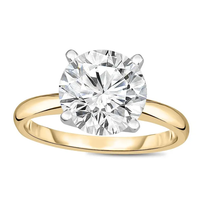 Rings Goldia 35 CT Natural Clarity Enhanced Diamond Solitaire Engagement Ring in Solid 14K Gold II2 Rings Goldia 35 CT Natural Clarity Enhanced Diamond Solitaire Engagement Ring in Solid 14K Gold II2