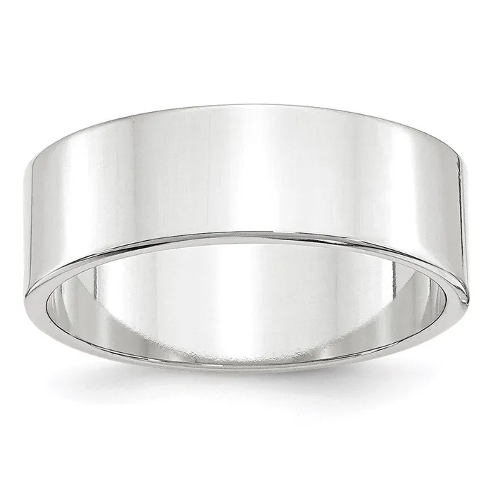 Rings Goldia Solid 10K White Gold 7mm Light Weight Flat MensWomens Wedding Band Ring Size 12 Rings Goldia Solid 10K White Gold 7mm Light Weight Flat MensWomens Wedding Band Ring Size 12