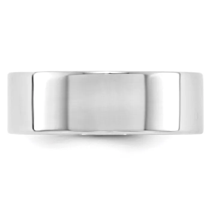 Rings Goldia Solid 10K White Gold 7mm Light Weight Flat MensWomens Wedding Band Ring Size 12 Rings Goldia Solid 10K White Gold 7mm Light Weight Flat MensWomens Wedding Band Ring Size 12