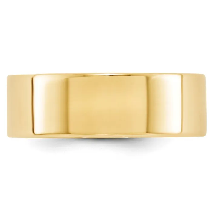 Rings Goldia Solid 10K Yellow Gold 7mm Light Weight Flat MensWomens Wedding Band Ring Size 65 Rings Goldia Solid 10K Yellow Gold 7mm Light Weight Flat MensWomens Wedding Band Ring Size 65