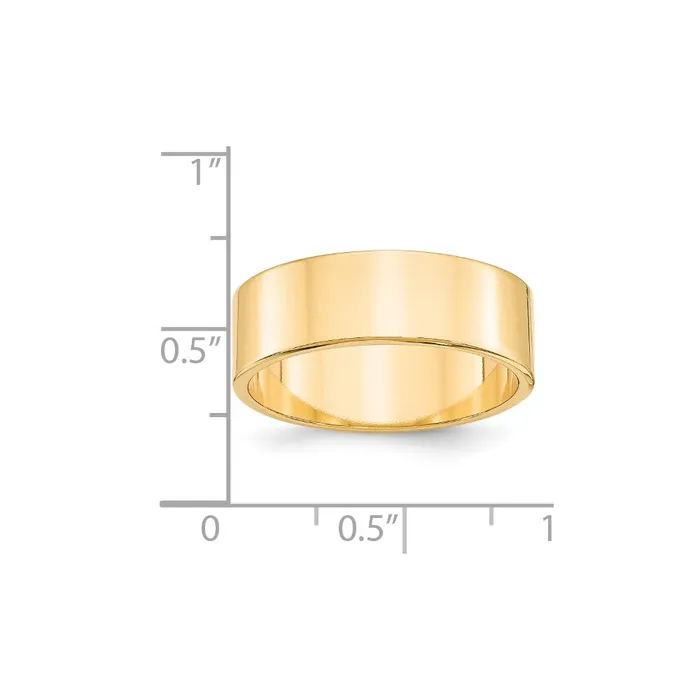Rings Goldia Solid 10K Yellow Gold 7mm Light Weight Flat MensWomens Wedding Band Ring Size 65 Rings Goldia Solid 10K Yellow Gold 7mm Light Weight Flat MensWomens Wedding Band Ring Size 65