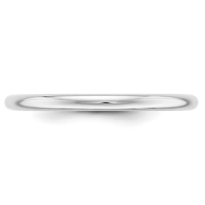 Rings Goldia Solid 18K White Gold 2mm Half Round MensWomens Wedding Band Ring Size 95 Rings Goldia Solid 18K White Gold 2mm Half Round MensWomens Wedding Band Ring Size 95