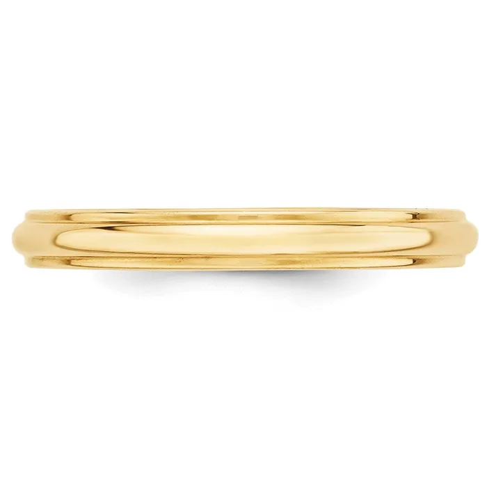 Rings Solid 18K Yellow Gold 3mm Half Round with Edge MensWomens Wedding Band Ring Size 11 Goldia Rings Solid 18K Yellow Gold 3mm Half Round with Edge MensWomens Wedding Band Ring Size 11 Goldia