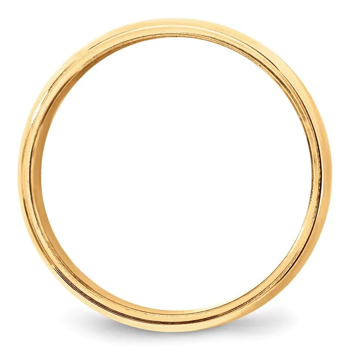 Solid 18K Yellow Gold 8mm Milgrain Half Round MensWomens Wedding Band Ring Size 9 Goldia Rings Solid 18K Yellow Gold 8mm Milgrain Half Round MensWomens Wedding Band Ring Size 9 Goldia Rings