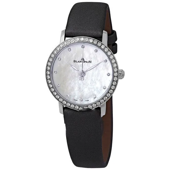 Watches JMS always Original Blancpain Ultraplate Automatic Mother of Pearl Dial Diamond Ladies Watch 6102465495A Watches JMS always Original Blancpain Ultraplate Automatic Mother of Pearl Dial Diamond Ladies Watch 6102465495A