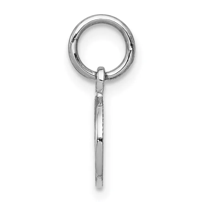10k White Gold Angel Charm TreasureFineJewelers Charm Necklaces