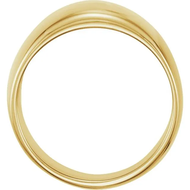 14K Yellow Dome Ring TreasureFineJewelers Rings