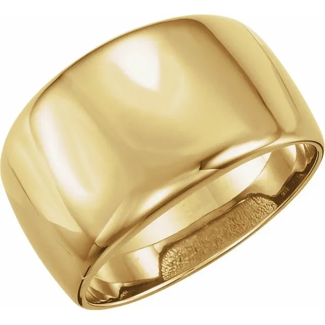 14K Yellow Dome Ring TreasureFineJewelers Rings