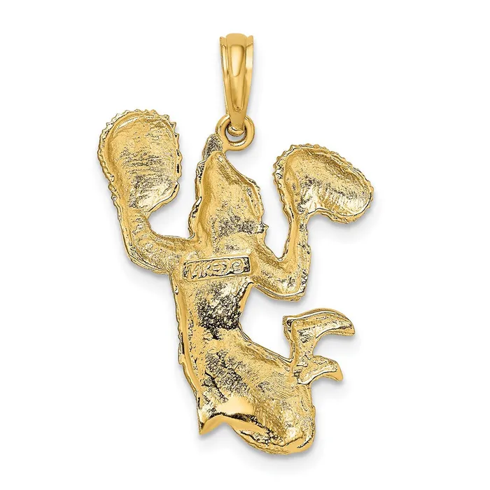 Charm Necklaces TreasureFineJewelers 14k Solid OpenBacked Cheerleader Charm