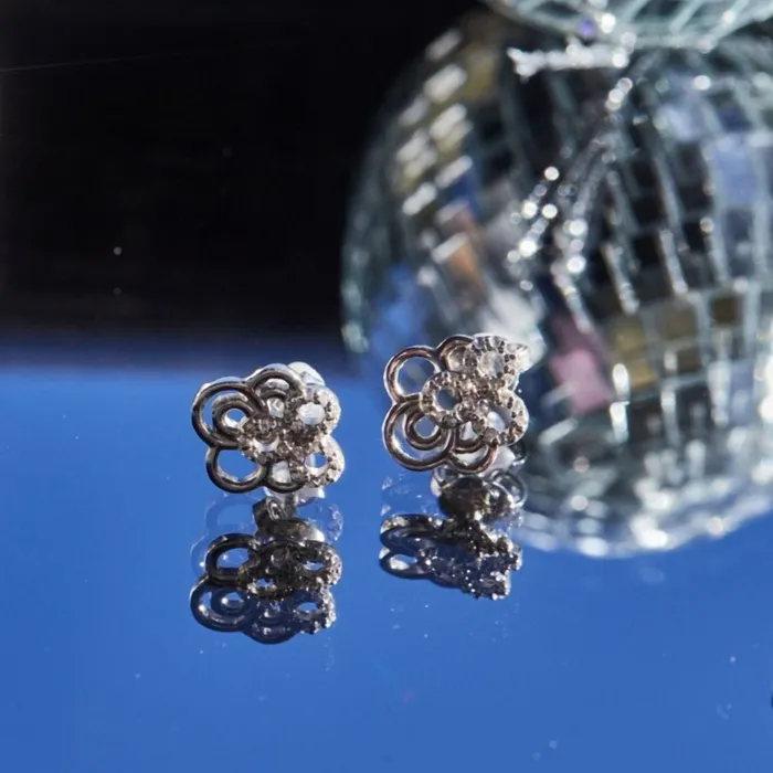 Ema Jewels Earrings Hygeia Crystal Sterling Silver Earrings