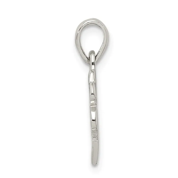 Necklaces TreasureFineJewelers Sterling Silver Polished Clover Pendant