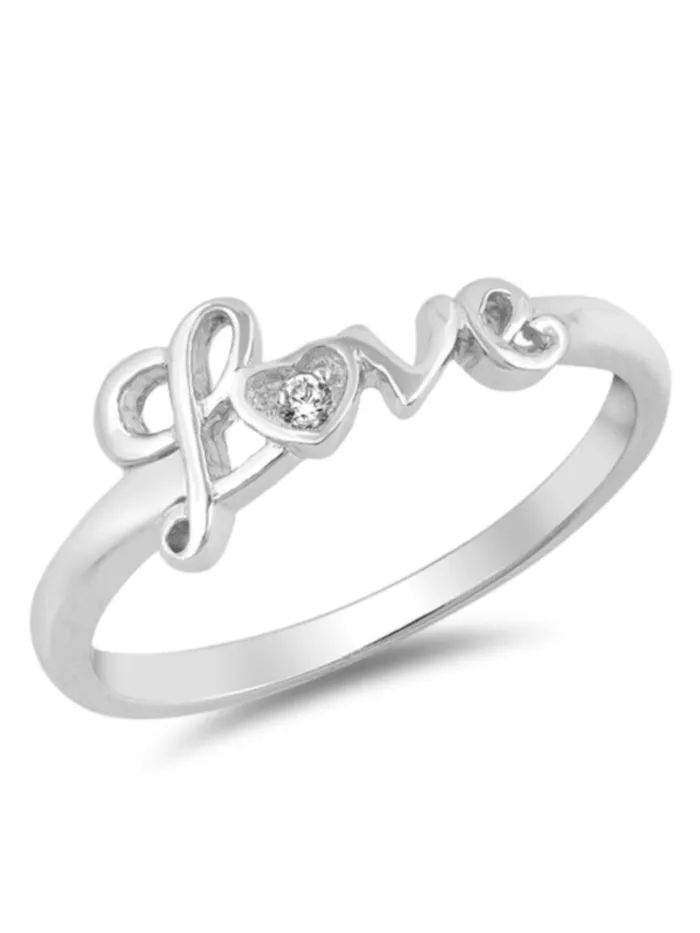 North Arrow Shop Rings Glitzy Love CZ 925 Sterling Silver Ring Thin Band with FREE Gift Box North Arrow Shop Rings Glitzy Love CZ 925 Sterling Silver Ring Thin Band with FREE Gift Box
