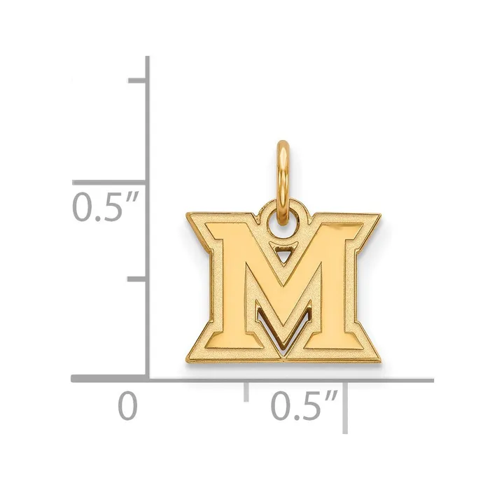 PreStyled Sets TreasureFineJewelers 10K Yellow Gold Miami University XS Pendant