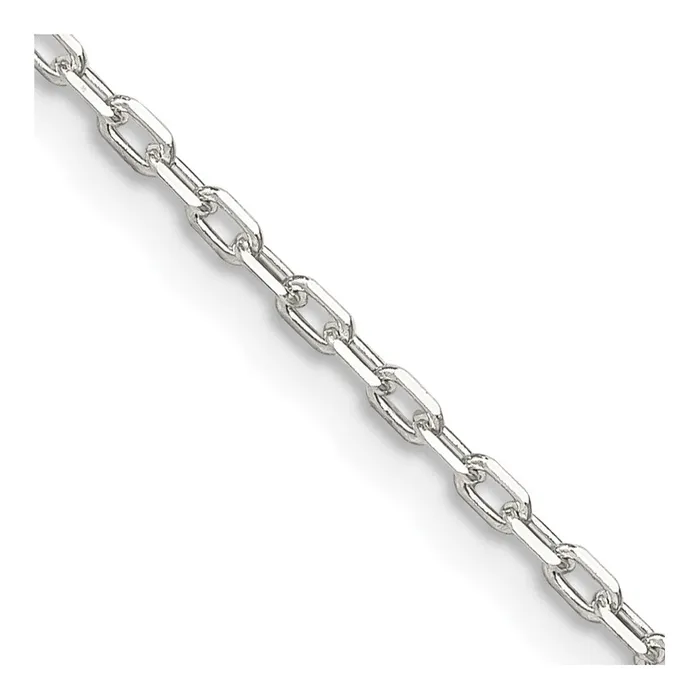 Rings TreasureFineJewelers Sterling Silver 165mm Diamondcut Long Link Cable Chain Rings TreasureFineJewelers Sterling Silver 165mm Diamondcut Long Link Cable Chain