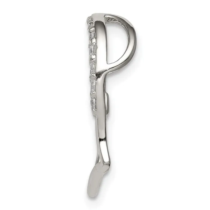 Sterling Silver CZ Heart Pendant TreasureFineJewelers Necklaces