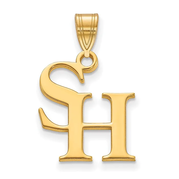 Sterling Silver Goldplated Sam Houston State University Medium Pendant TreasureFineJewelers Necklaces Sterling Silver Goldplated Sam Houston State University Medium Pendant TreasureFineJewelers Necklaces