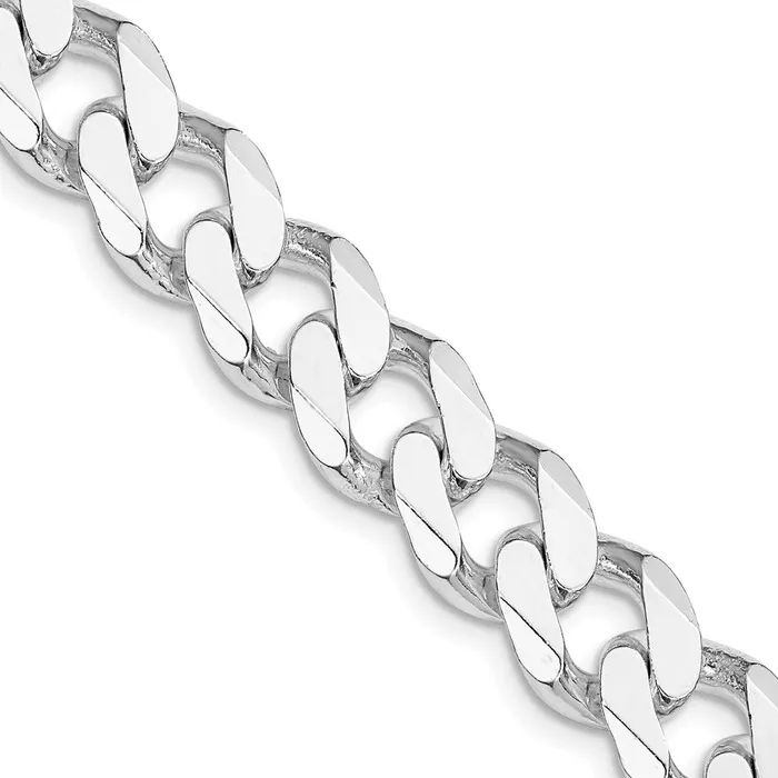Sterling Silver Rhodiumplated 11mm Curb Chain TreasureFineJewelers Rings Sterling Silver Rhodiumplated 11mm Curb Chain TreasureFineJewelers Rings