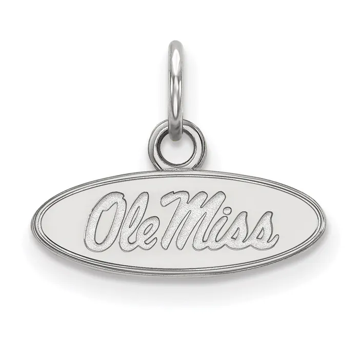Sterling Silver Rhodiumplated University of Mississippi Ole Miss Extra Small Oval Pendant TreasureFineJewelers Necklaces Sterling Silver Rhodiumplated University of Mississippi Ole Miss Extra Small Oval Pendant TreasureFineJewelers Necklaces