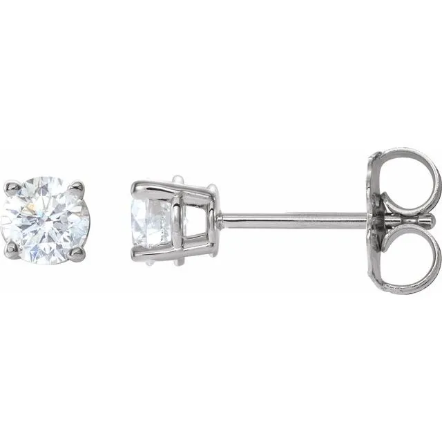 TreasureFineJewelers Earrings 14K White 12 CTW Diamond Earrings