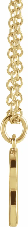 TreasureFineJewelers Necklaces 18K Yellow GoldPlated Sterling Silver Initial S Dangle 18 Necklace