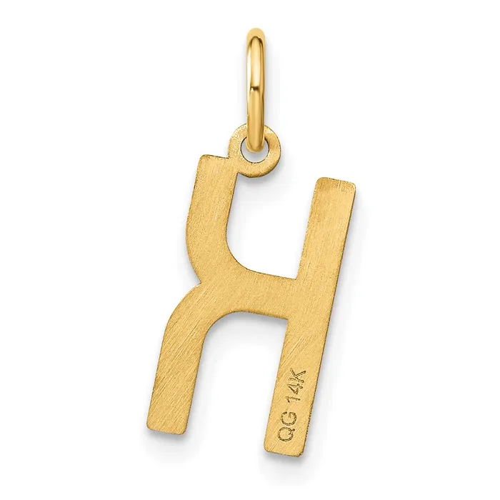 TreasureFineJewelers Necklaces Sterling Silver Goldplated Letter K Initial Pendant
