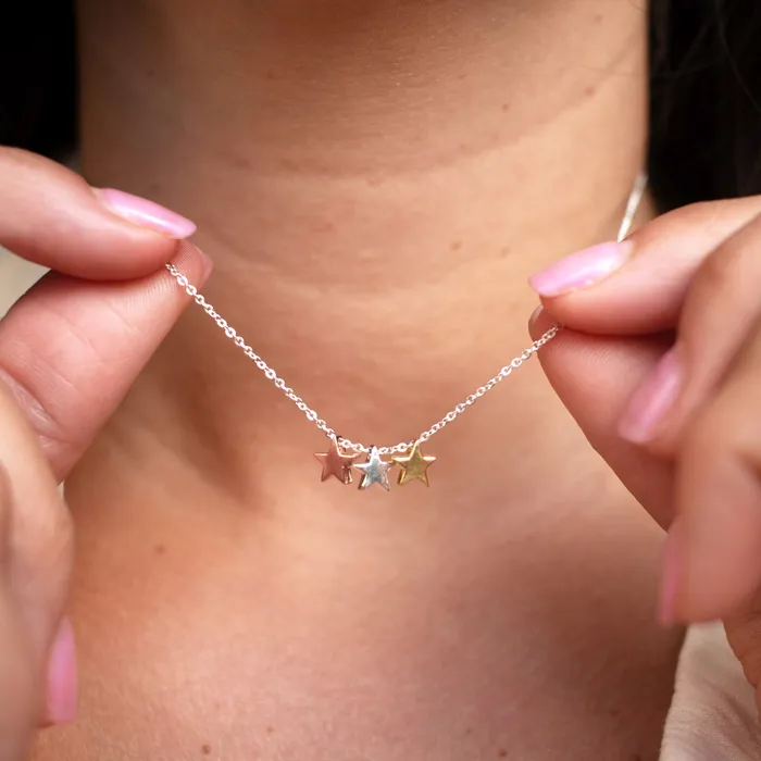 Mimi Marge Necklaces Triple Star Multi Necklace