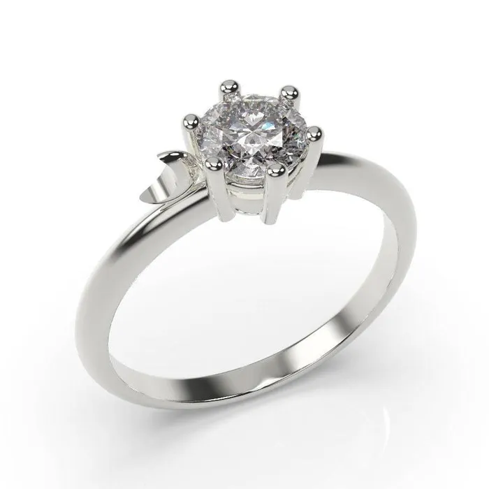 MyUniqueRing Rings Moon Engagement Ring Moon Ring White Gold Crescent