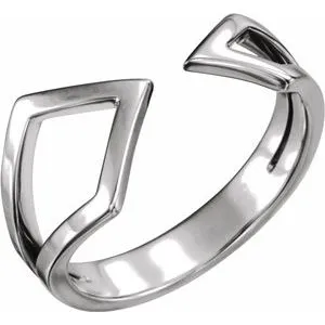 14K White Geometric Ring51640101PSTWBC WB Choice Jewelry Rings